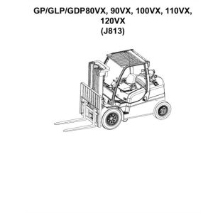 Yale Forklift J813 GP80VX to GDP120VX Parts Manual 550068677 02 2024