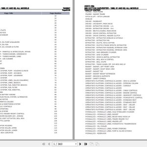 AGCO Allis Cotton Harvester 880 Parts Catalog 79005827 1