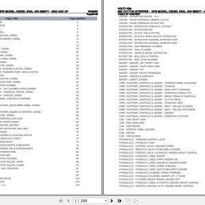 AGCO Allis Cotton Stripper 860 Parts Catalog 79005500 1