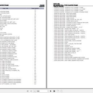 AGCO Allis Seeding 600 Series Parts Catalog 79005785 1
