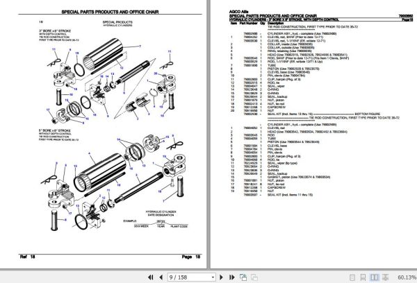 AGCO Allis Special Parts Products And Office Chair Parts Catalog 79003562 2