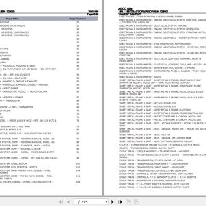 AGCO Allis Tractor 180 185 Parts Catalog 79001559 1