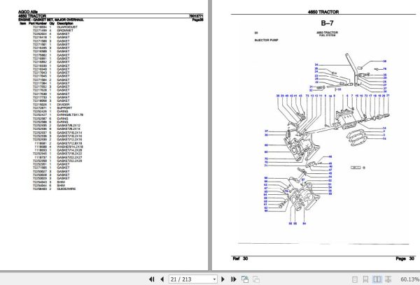 AGCO Allis Tractor 4650 Parts Catalog 79013771 2