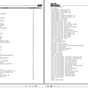 AGCO Allis Tractor 4660 Parts Catalog 79016063 1