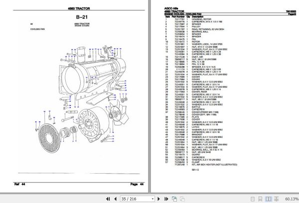AGCO Allis Tractor 4660 Parts Catalog 79016063 3