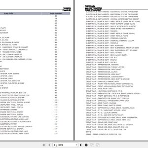 AGCO Allis Tractor 4W 220 Parts Catalog 79006379 1