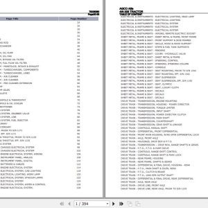 AGCO Allis Tractor 4W 305 Parts Catalog 79006380 1