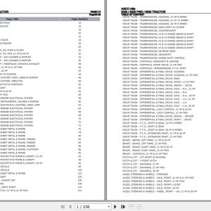 AGCO Allis Tractor 5020 5020 FWD 5030 Parts Catalog 79005174 1