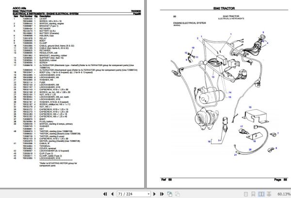 AGCO Allis Tractor 5040 Parts Catalog 79003935 3