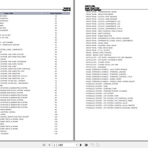 AGCO Allis Tractor 5045 Parts Catalog 79006132 1