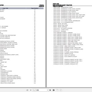 AGCO Allis Tractor 5220 Synchro Shift Parts Catalog 79007514 1