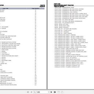 AGCO Allis Tractor 5230 Synchro Shift Parts Catalog 79007779 1