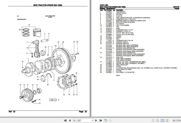 AGCO Allis Tractor 5670 Parts Catalog 79013775 2
