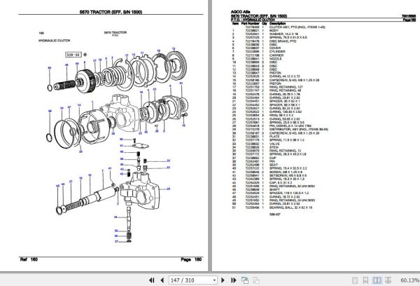 AGCO Allis Tractor 5670 Parts Catalog 79016595 3