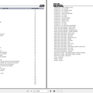 AGCO Allis Tractor 6150 Parts Catalog 79010688 1