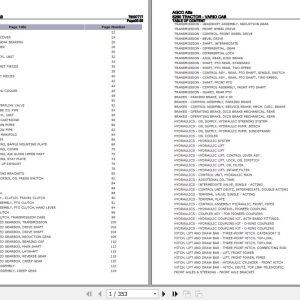 AGCO Allis Tractor 6260 Vario Cab Parts Catalog 79007777 1