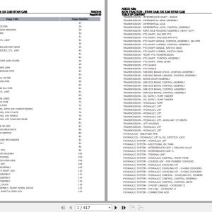 AGCO Allis Tractor 6275 Star Cab DX3.90 Star Cab Parts Catalog 79007815 1