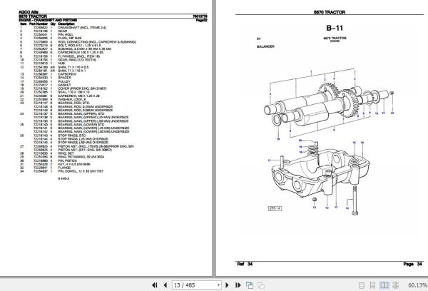 AGCO Allis Tractor 6670 Parts Catalog 79013779 2