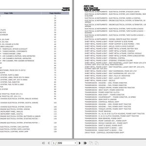 AGCO Allis Tractor 8070 Parts Catalog 79006287 1