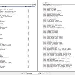 AGCO Allis Tractor 8745 Parts Catalog 79017569 1