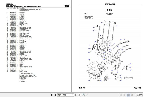 AGCO Allis Tractor 8745 Parts Catalog 79017569 3