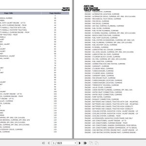 AGCO Allis Tractor 8765 Parts Catalog 79017571 1