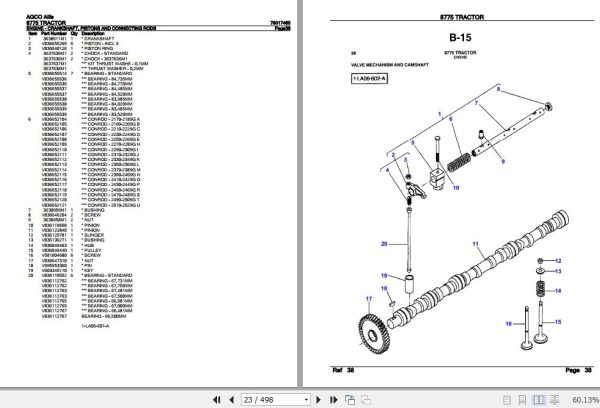 AGCO Allis Tractor 8775 Parts Catalog 79017465 2