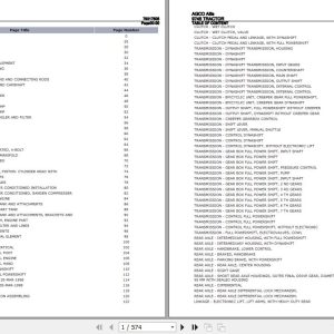 AGCO Allis Tractor 9745 Parts Catalog 79017505 1