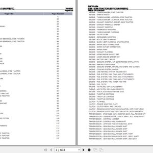 AGCO Allis Tractor 9755 9765 Parts Catalog 79019247 1