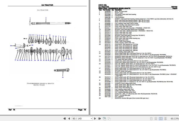 AGCO Allis Tractor CA Parts Catalog 79001546 3