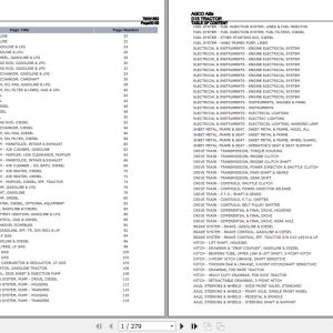 AGCO Allis Tractor D15 Parts Catalog 79001552 1