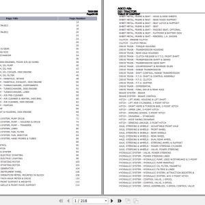 AGCO Allis Tractor D21 Parts Catalog 79001556 1