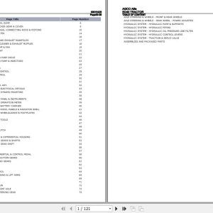 AGCO Allis Tractor ED40 Parts Catalog 9001542B 1