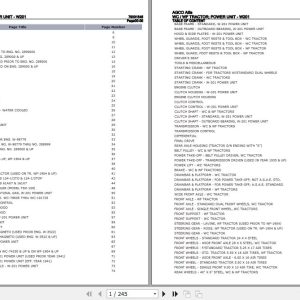 AGCO Allis Tractor WC WF Power Unit W201 Parts Catalog 79001545 1