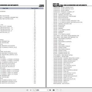 AGCO Allis Tractors 5015 5020 FWA 5030 Parts Catalog 79005282 1