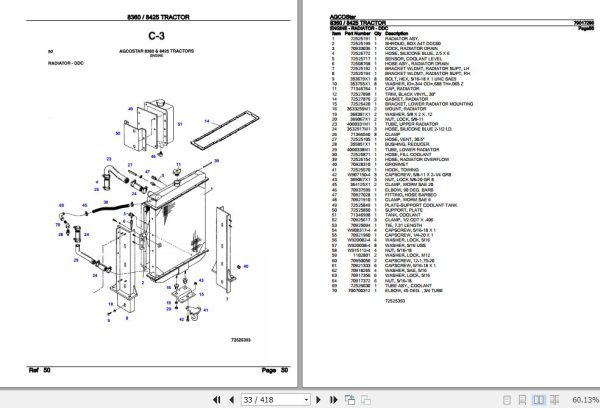 AGCOStar Tractor 8360 8425 Parts Catalog 79017290 2
