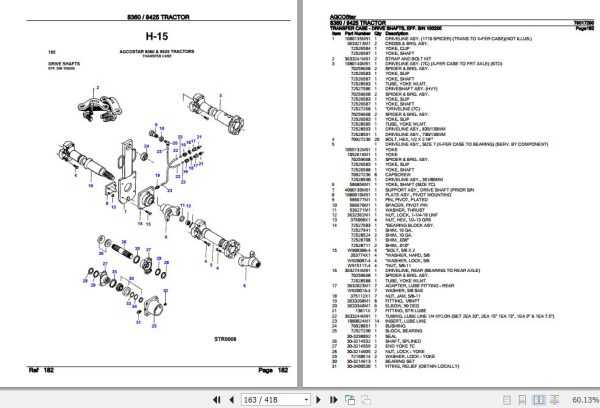AGCOStar Tractor 8360 8425 Parts Catalog 79017290 3