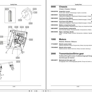 BT Pallet Truck LWE130 Parts Manual EN SV DE FR 2