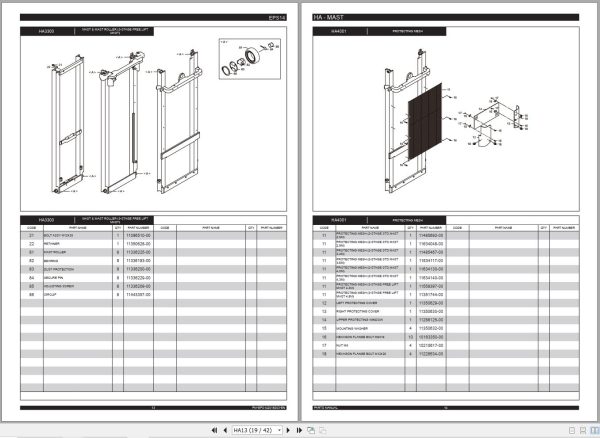 BYD Forklift EPS14 Parts Catalog PM EPS142016003 EN 1
