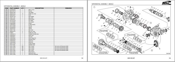 Bell Articulated Dump Truck B25C 6×6 MKII Parts Manual 872043 01 2