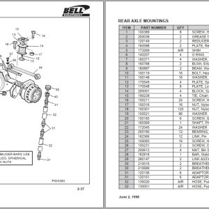 Bell Articulated Dump Truck B26B 6X6 ADT Parts Manual 870177 2