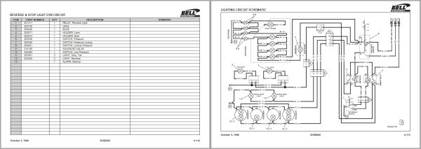 Bell Articulated Dump Truck B35B 6X6 ADT Parts Manual 870166 3