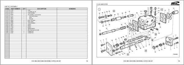 Bell Articulated Dump Truck B35C B40CR B40CM 6X6 ADT MKII 6 Speed Parts Manual 872074 2
