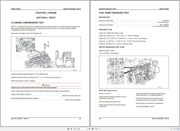 Bell Articulated Hauler 2306D 2806D MK V Service Manual 872272 2