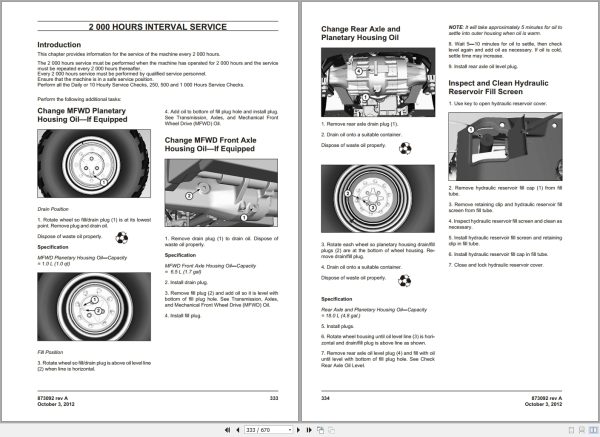 Bell Backhoe Loader 315SK Service Manual 873092 2