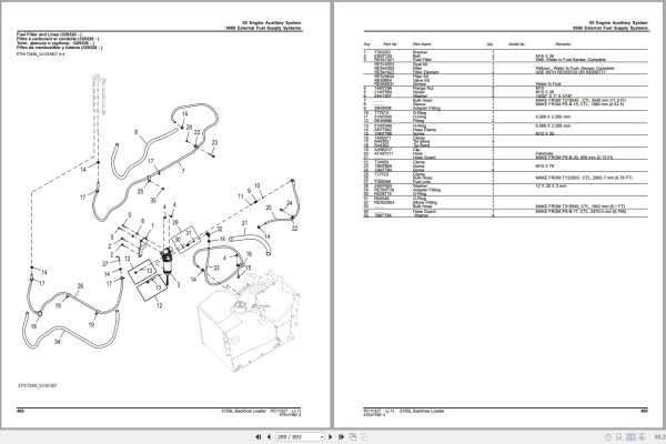 Bell Backhoe Loader 315SL Parts Manual BN054491 2