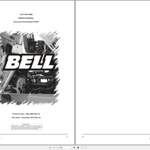 Bell Backhoe Loader TLB 315SJ MKII Service Manual 870247 1