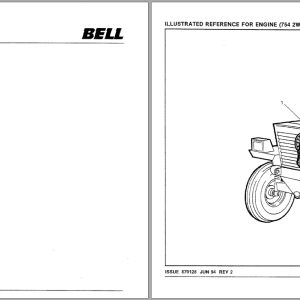 Bell Rigid Hauler 754 1206 1206F 1756TL 1756TLG 1756F Parts Manual 870128 1