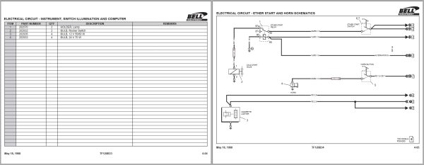 Bell Tracked Feller Buncher TF120B Parts Manual 874004 3