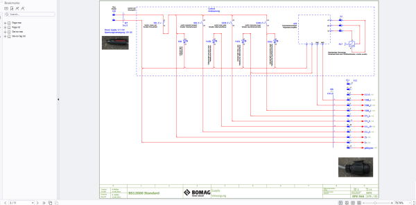 Bomag Accessory Equipment 2023 Electric Hydraulic Pneumatic Schematics 3